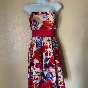 Srapless Floral Dress